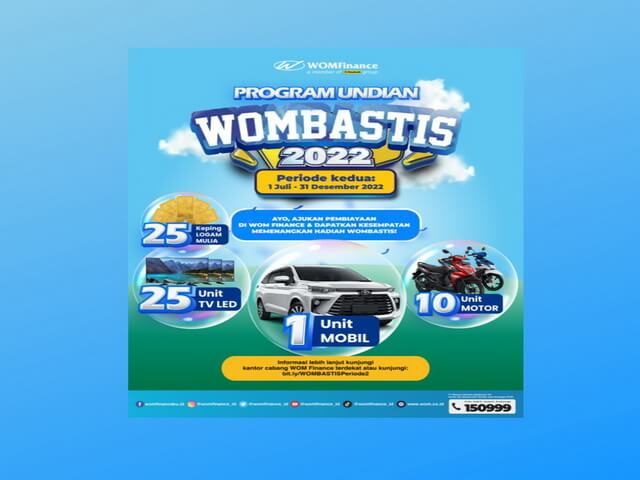 Program Undian Berhadiah WOMBASTIS di Sabtu Seru WOM Finance