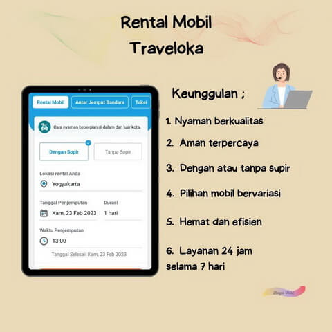 Membuat rencana liburan di Traveloka