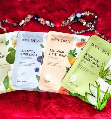 Tips Kulit Wajah Sehat Menggunakan Varian IMPLORA Essential Sheet Mask