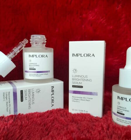 IMPLORA Luminous Brightening Serum bikin Wajah Cerah Saat Travelling