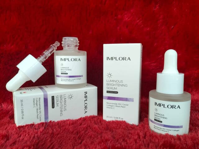 IMPLORA Luminous Brightening Serum bikin Wajah Cerah Saat Travelling